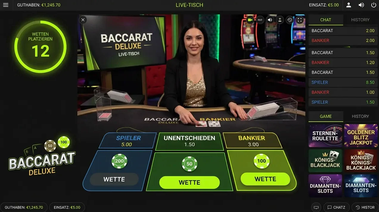 Immerion: Live Dealer Tische